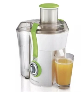 HAMILTON BEACH JUICER - Big Mouth White Green 67602A 800W BPA Free Extractor EUC - Picture 1 of 21
