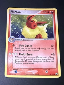 Flareon 5/115 Holo Rare - Pokémon Unseen Forces 2005 TCG - (MP-HP) (Holofoil) - Picture 1 of 13