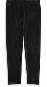 POLO RALPH LAUREN GIRLS STRETCH BLACK VELVET LEGGINGS SIZE M (8-10) - Picture 1 of 6