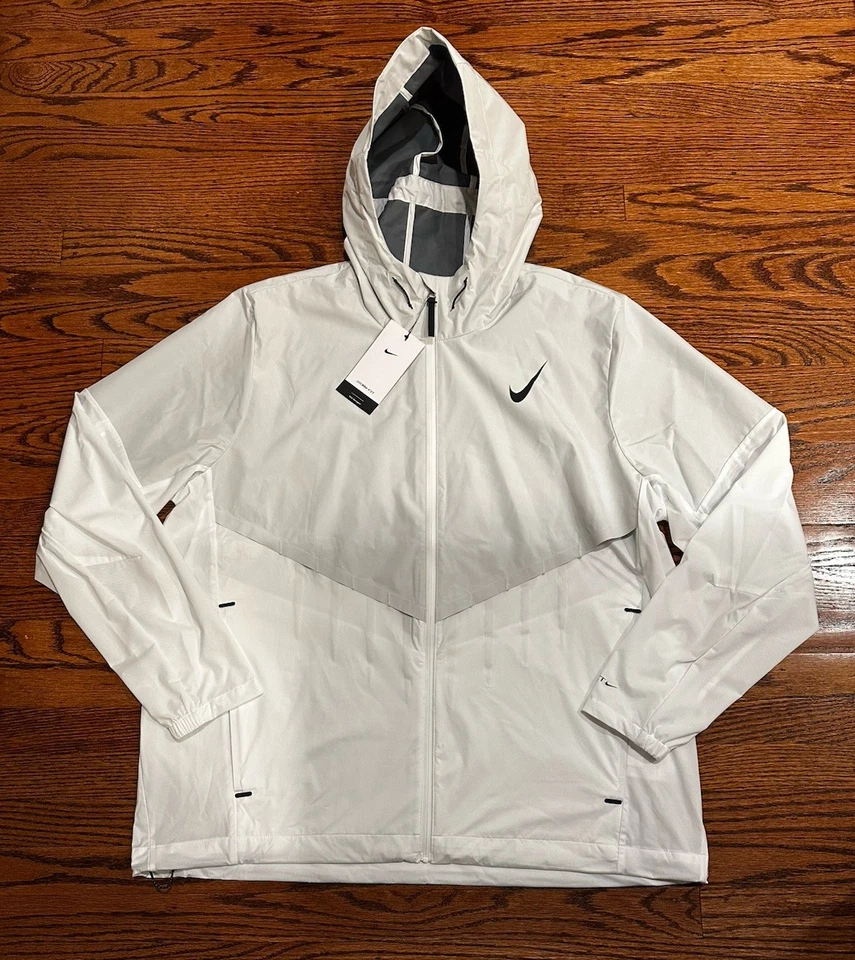 Nike AeroSwift Storm-Fit Aerogami Running Jacket White Men's XL FZ9039-121
