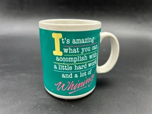 1987 Hallmark Shoebox Greetings "Its Amazing What You Can Accomplish" Funny Mug - Picture 1 of 9