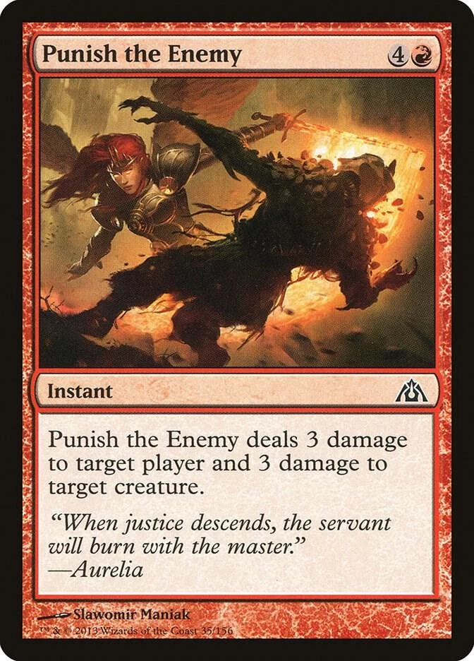 Magic the Gathering MTG Punish the Enemy Dragon's Maze DGM 35/156 Common NM/M - Image 1 of 1