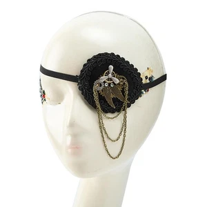 Eye Mask Masquerade Unique Vintage Steampunk Prop Pirate Blindfold for Women Men - Picture 1 of 7