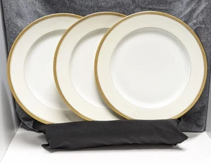 Set of 3 Haviland Limoges “Marquis” 9 5/8” Dinner Plates Gold Rim France - Picture 1 of 8