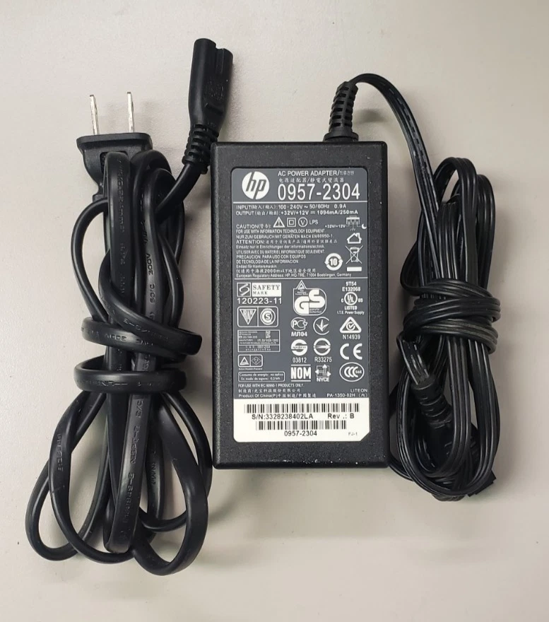 HP AC Adapter OEM 0957-2304 Output 32V 12V 1094mA 250mA - Image 1 of 2