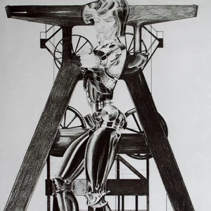 Jürgen Drese Chromarbeiter Hamburg Griffelkunst signiert Offsetlithografie 1972 - Picture 1 of 4