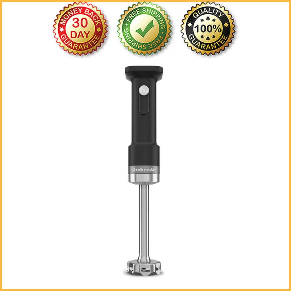 KitchenAid - Batidora de mano inalámbrica Go multivelocidad 180W a batería - Negra Foto 1 de 4