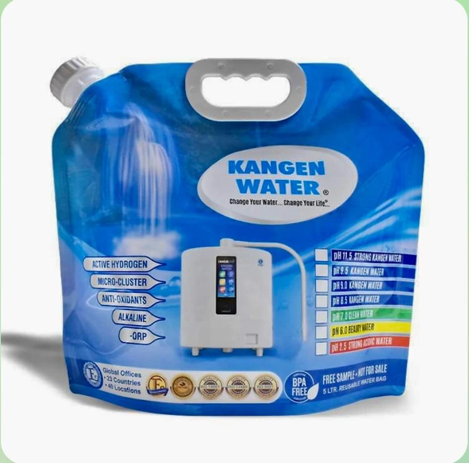 Pack of 10 Kangen Bags ( 5L/1.3G ) – Water Not Included - Blue K8- Brand New