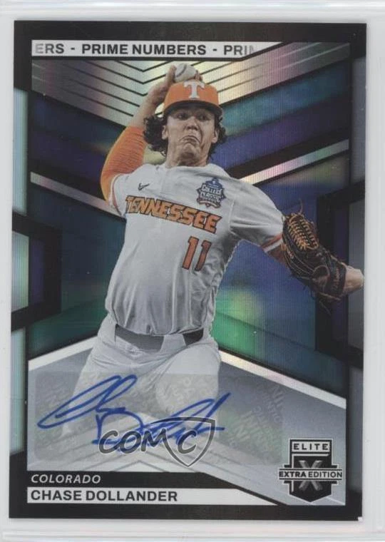2023 Elite Extra Edition Prime Numbers B Signatures /60 Chase Dollander #41 Auto