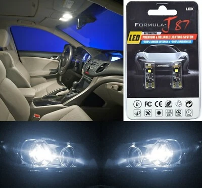 Luz LED de error Canbus 168 blanca 5000K dos bombillas marcador lateral delantero lámpara de stock Foto 1 de 4