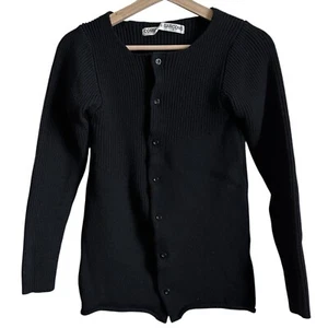 Comme des Garcons AD 1992, black wool cardigan, size S - Picture 1 of 5