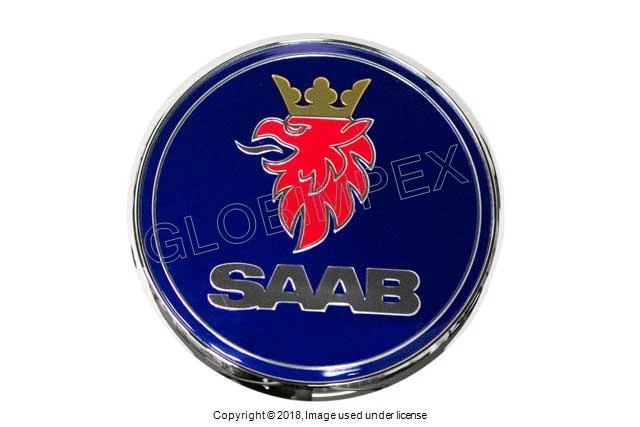 Emblema de capô SAAB 9-3 9-5 (1999-2009) GENUÍNO + 1 ANO DE GARANTIA - Imagem 1 de 1