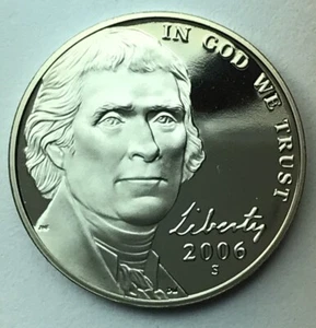 2006-S PROOF JEFFERSON NICKEL - Picture 1 of 2
