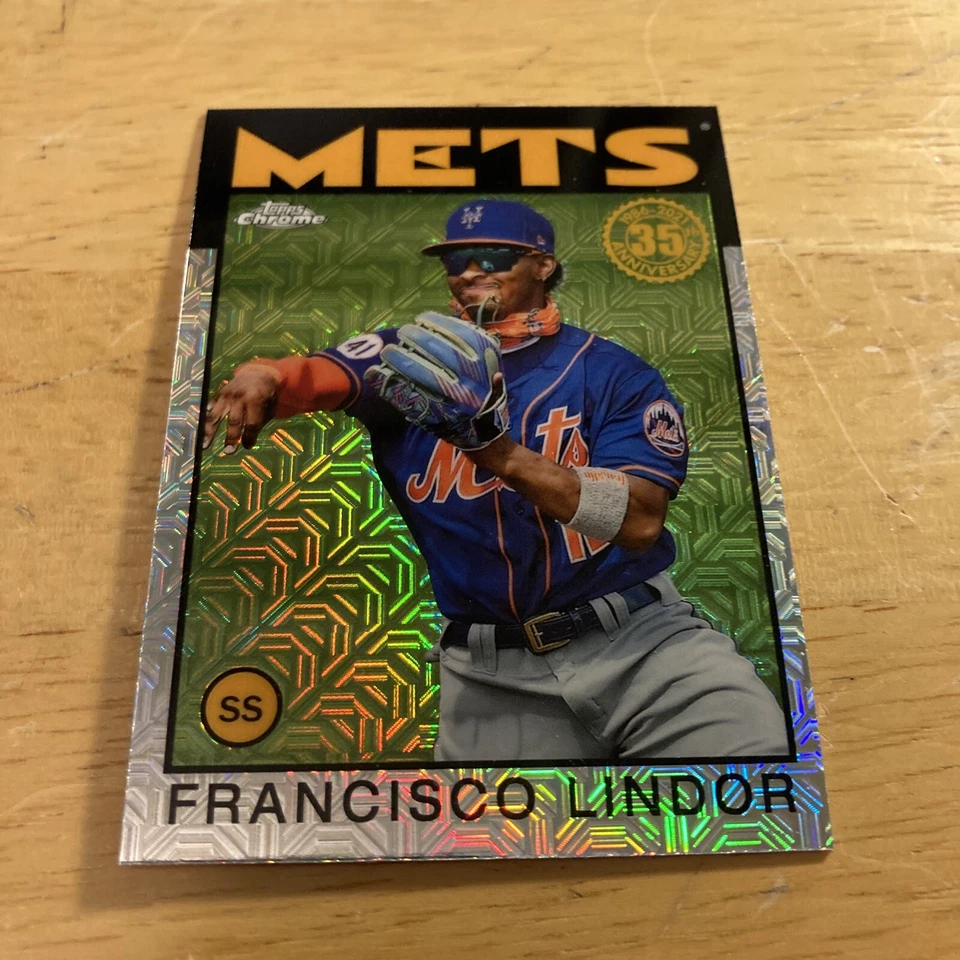 2021 Topps Update Silver Mojo #86C-26 Francisco Lindor - New York Mets - Image 1 of 1