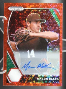 Mason Black - 2021 Prizm Draft Picks 58/99 Red Donut Circles Prizm Auto - Giants - Picture 1 of 3