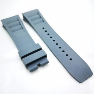 25mm * 20mm Gray Rubber Band Strap for RM RICHARD MILLE RM011 RM50-03/01 - Picture 1 of 5