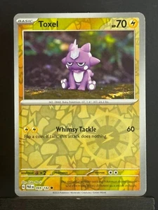 REVERSE HOLO Toxel 069/182 NM / M Yuka Morii Clay Art Paradox Rift Pokemon Card - Picture 1 of 2
