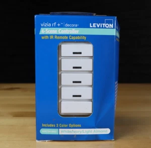 Leviton VRCS4-M0Z Vizia RF+ 4-Button Scene Controller Wall Switch - Picture 1 of 4