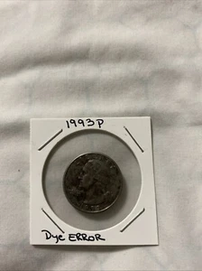 1993 P Washington Quarter Rare Dye Error - Picture 1 of 16
