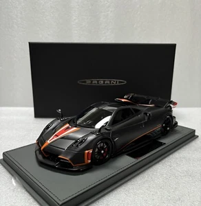 1/18 BBR Pagani Imola 2020 Matt Carbon Fiber Black Limited With Display Case - Picture 1 of 23