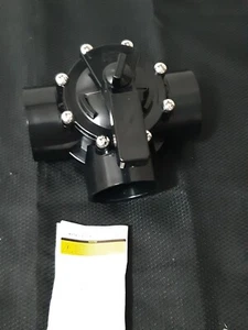 2"-2 1/2" Three Way Pvc Valve Black New - Picture 1 of 6