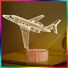 Kids 3D Airplane Night Light Aircraft Toy LED Desk Lamp USB Powered Table Decor