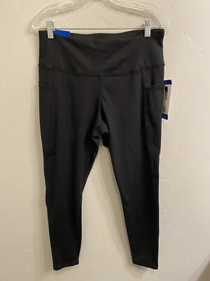 Danskin NWT Women’s Size Large Black Interlock Active Ankle Tight with Pockets - Image 1 of 4