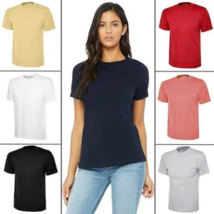 Kruze Womens T Shirts Short Sleeve Ladies Cotton T-shirt Plain Crew Neck Tops - Picture 1 of 33