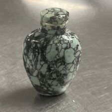 Asian Turquoise Marble Stone Snuff Jar. 