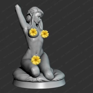 1/24 Scale Resin Figure Model Kit Sitting Girl Naked Nsfw Unpainted Unassembled - Picture 1 of 3