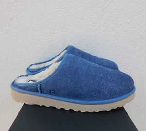 UGG CLASSIC SLIP-ON SHAGGY SUEDE/ SHEEPSKIN SLIPPERS, MEN US 11/ EUR 44 ~NIB - Picture 1 of 4