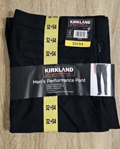 Pantalone Kirkland Signature Uomo Performance 5 Tasche Nero Taglia 32x34 - Foto 1 di 3