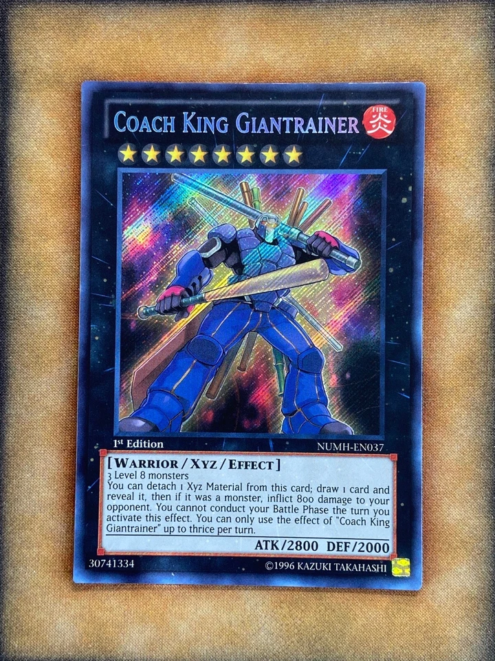 Yugioh Coach King Giantrainer NUMH-EN037 Secret Rare 1st Ed NM - Image 1 of 1