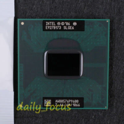 Intel Core 2 Duo P9600 SLGE6 2.66 GHz AW80576SH0676MG CPU Processor 1066 MHz - Image 1 of 2