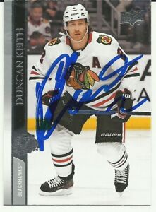 DUNCAN KEITH AUTOGRAPHED CHICAGO BLACKHAWKS CARD OILERS