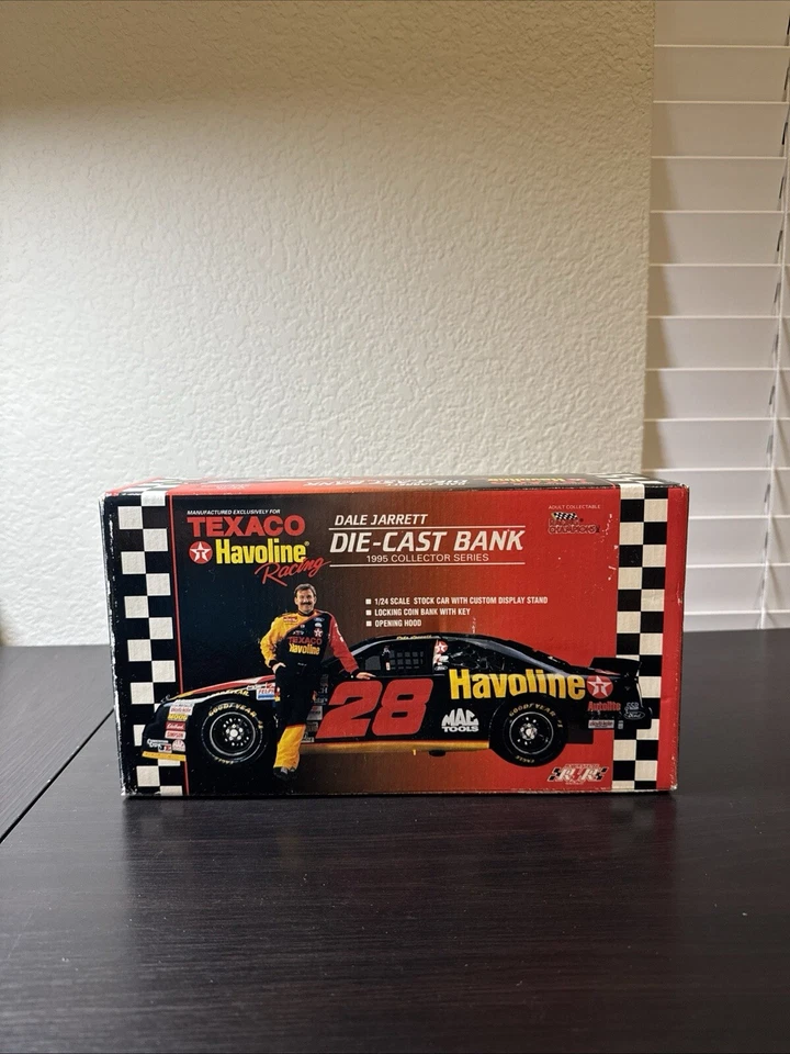 Texaco 1995 Racing Champions Dale Jarrett Havoline DieCast Piggy Bank Toy Car - Image 1 of 1