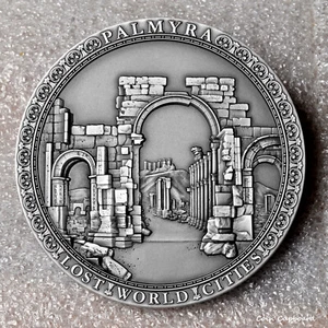 2021 - Niue $2 - Last Look on Palmyra - 50mm  2oz  HR antiqued silver coin - Picture 1 of 6