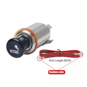 1Set 12V Car Cigarette Lighter Socket with Eject Button Cigarette Lighter Plug - Picture 1 of 11