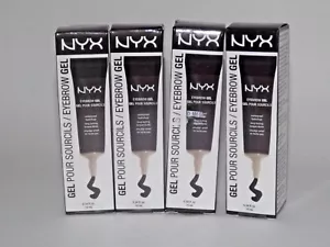 4 Boxes NYX Eyebrow Gel EBG05 EBG 05 Black / Noir 0.34 Fl Oz New (K) - Picture 1 of 2