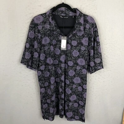 Camisa Polo Travis Matthews Para Hombres 2XL Púrpura Flor Rendimiento Golf Fair Oaks NUEVA Foto 1 de 4