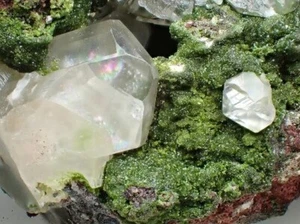 Tsumeb Mine Gem Rainbow Cerussite & Mottramite on Hematite Rich Matrix - Picture 1 of 17