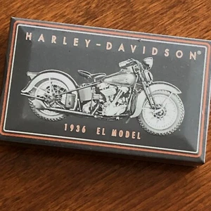 Harley Davidson Metal Match Box 1936 El Model Factory Sealed Shrink Wrapped - Picture 1 of 3