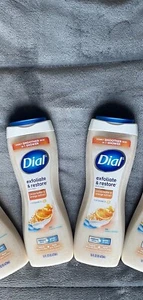 Lot of 2 Dial Exfoliate/Restore Body Wash Cocoa Butter & Orange Extract 16 Fl Oz - Picture 1 of 1