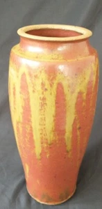 Studio Pottery Vase Earth Tones Russet Browns Tans Artisan Todd Nelson 10.75" - Picture 1 of 7