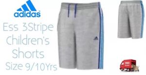 Adidas Ess 3stripe Children's Shorts Size 9/10yrs New With Tags