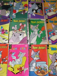 Vtg Lot of 12 Gold Key & Whitman Comics Tom/Jerry Comics - Picture 1 of 5