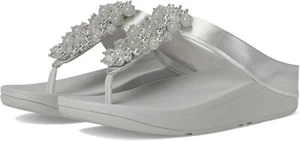 Sandalias Fitflop para mujer Fino Bauble-Cuentas Plateadas Puntera-Poste - Imagen 1 de 5