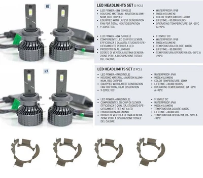 Set Faros LED H7 para Audi Q5 8R No Error Enchufe And Juego Canbus 21200 Lumen - Imagen 1 de 3