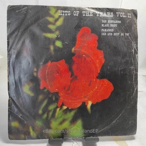 Black Sabbath - Paranoid /Deep Purple - Black Night THAI EP 7" THAILAND 45RPM - Picture 1 of 6