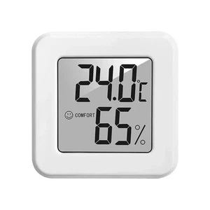 THERMOMETER INDOOR Digital LCD Hygrometer Temperature Humidity Meter Alarm Clock - Picture 1 of 7